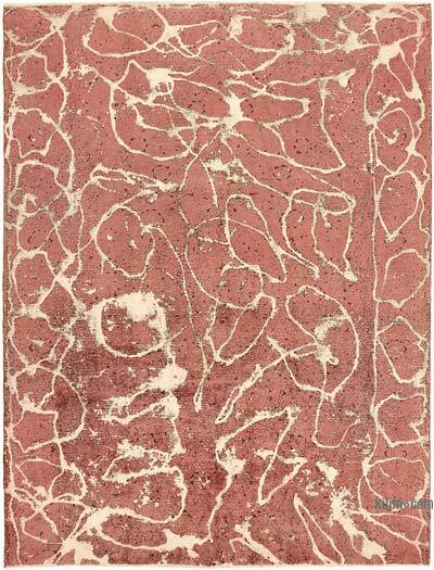 Alfombra Oriental Vintage Teñida a Mano Sobretintada - 247 cm x 320 cm