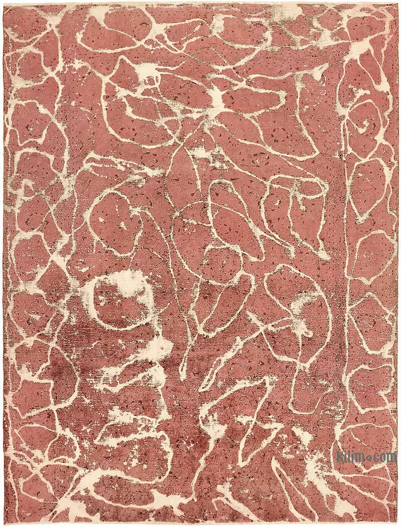 Alfombra Oriental Vintage Teñida a Mano Sobretintada - 247 cm x 320 cm - K0070518