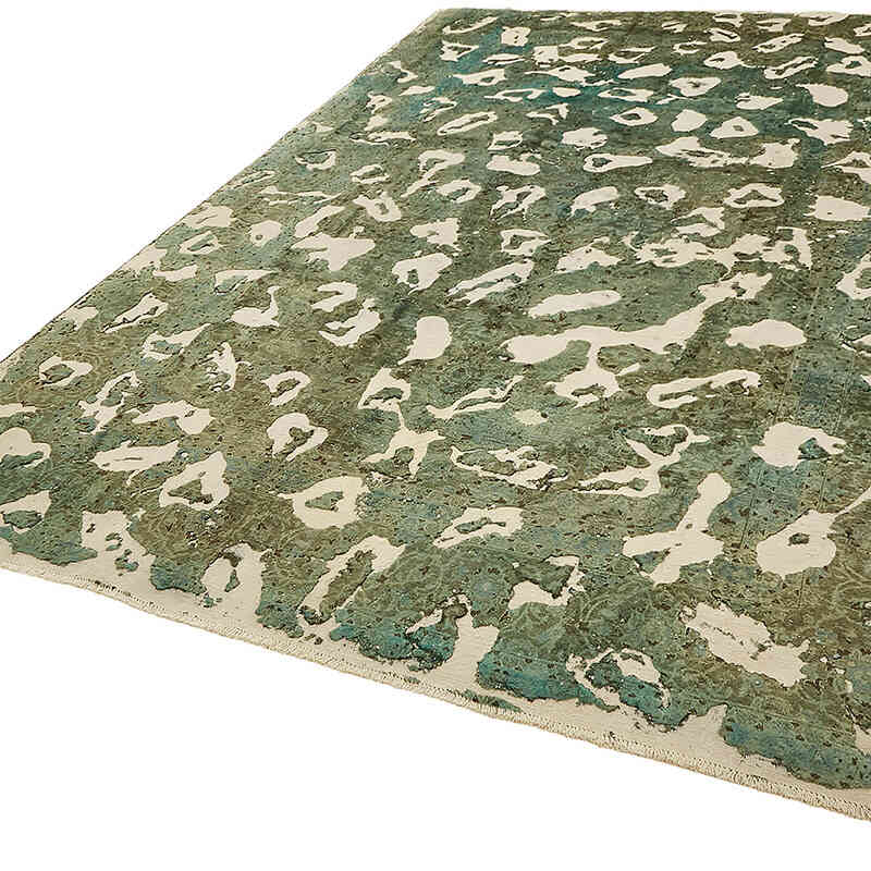 Alfombra Oriental Vintage Teñida a Mano Sobretintada - 235 cm x 344 cm - K0070520
