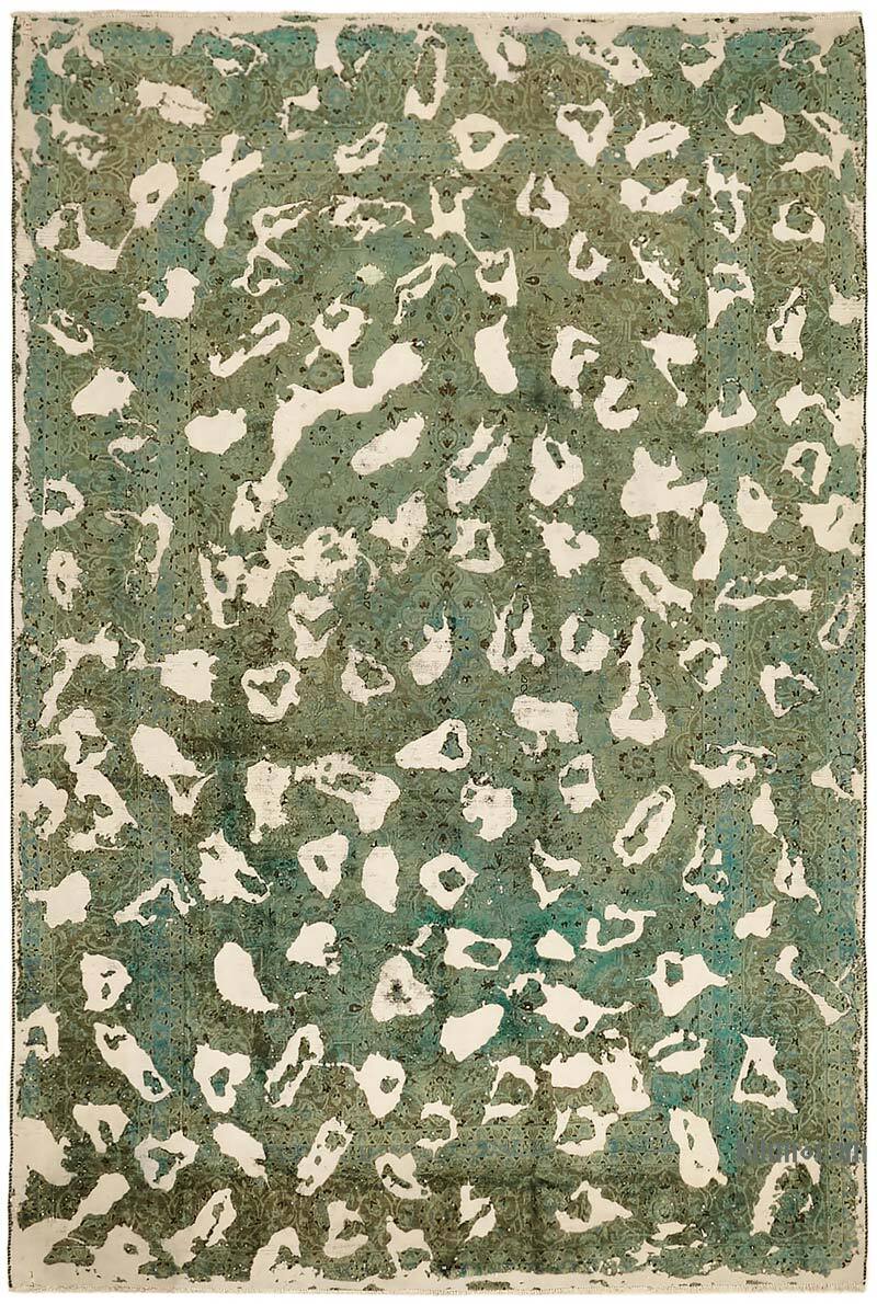 Alfombra Oriental Vintage Teñida a Mano Sobretintada - 235 cm x 344 cm - K0070520