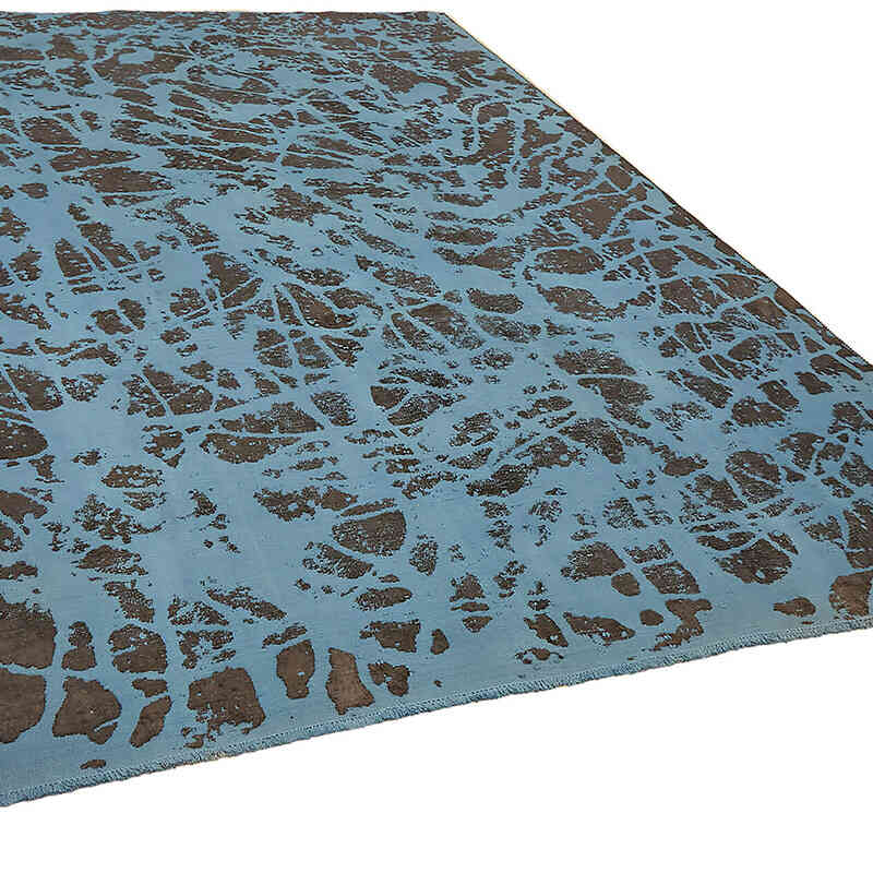 Overdyed Vintage Hand-knotted Oriental Rug - 8' 11" x 12' 2" (107" x 146") - K0070521