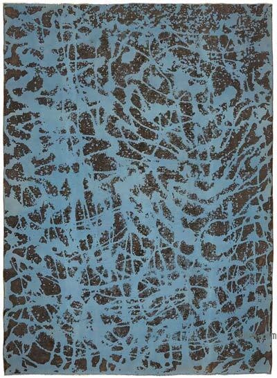Overdyed Vintage Hand-knotted Oriental Rug - 8' 11" x 12' 2" (107" x 146")