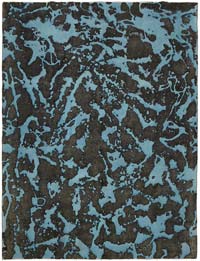 Overdyed Vintage Hand-knotted Oriental Rug - 9' 2" x 12' 2" (110" x 146")