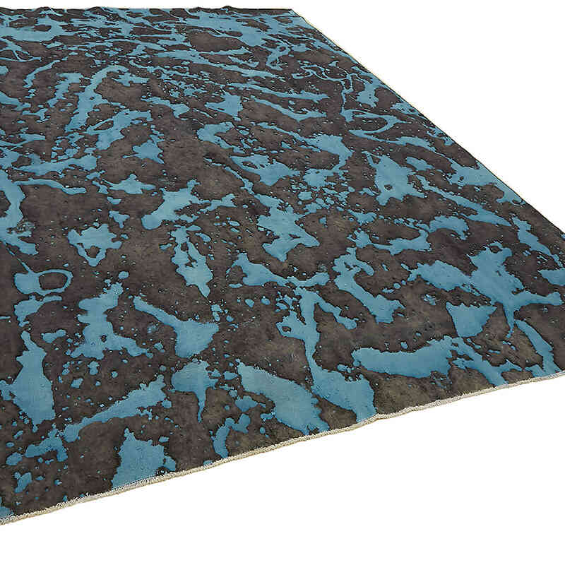Overdyed Vintage El Dokuma Oryantal Halı - 280 cm x 370 cm - K0070522