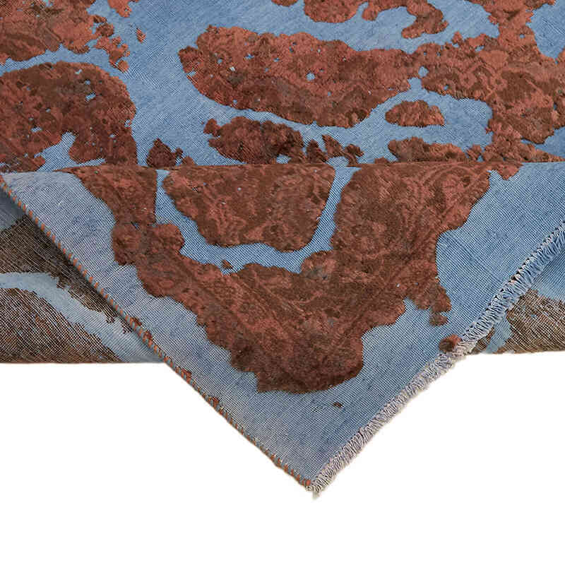 Overdyed Vintage Hand-knotted Oriental Rug - 9' 3" x 12' 9" (111" x 153") - K0070523