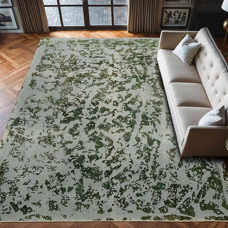 Overdyed Vintage El Dokuma Oryantal Halı - 280 cm x 379 cm - K0070524