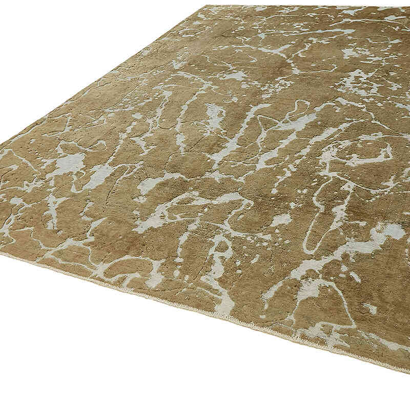 Overdyed Vintage Hand-knotted Oriental Rug - 9' 5" x 12' 5" (113" x 149") - K0070525