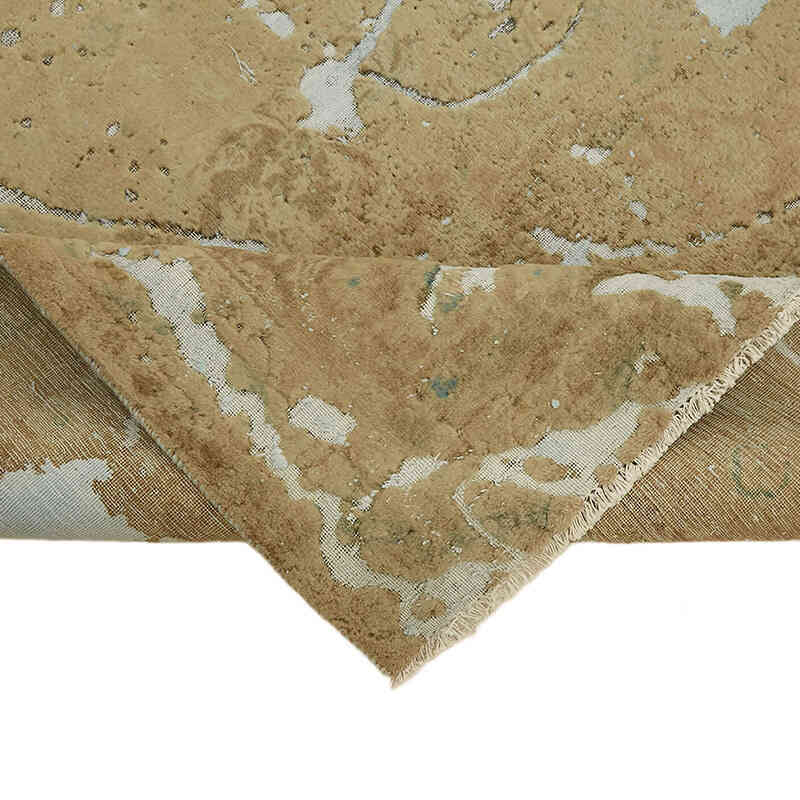 Overdyed Vintage Hand-knotted Oriental Rug - 9' 5" x 12' 5" (113" x 149") - K0070525