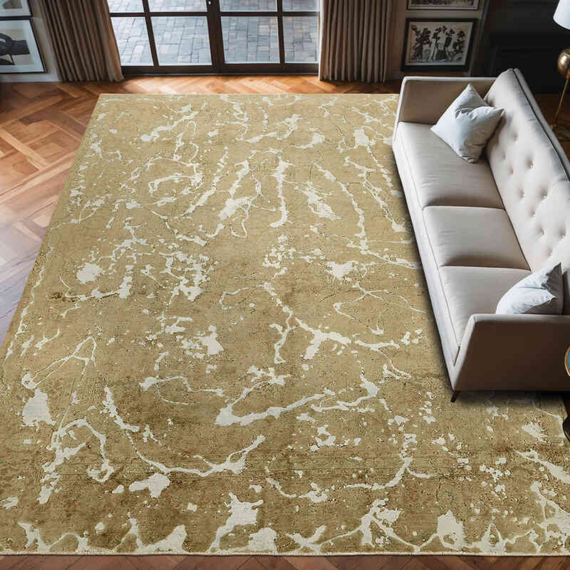 Overdyed Vintage Hand-knotted Oriental Rug - 9' 5" x 12' 5" (113" x 149") - K0070525