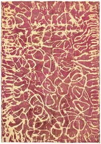 Alfombra Oriental Vintage Teñida a Mano Sobretintada - 280 cm x 390 cm