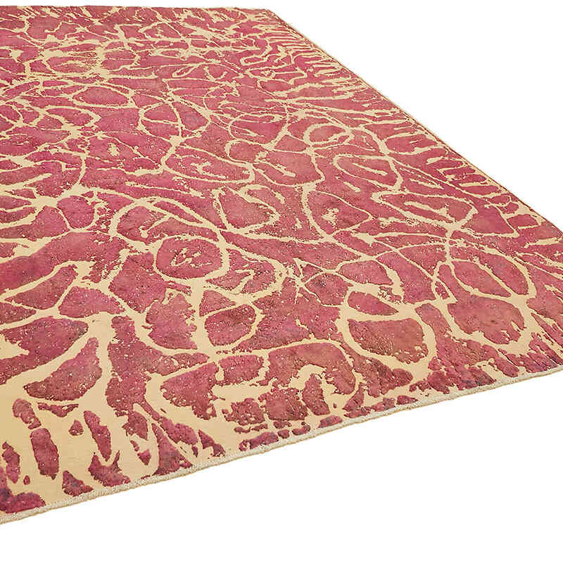 Alfombra Oriental Vintage Teñida a Mano Sobretintada - 280 cm x 390 cm - K0070527