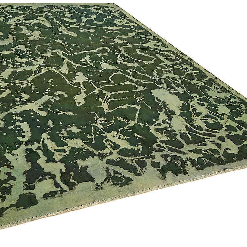 Alfombra Oriental Vintage Teñida a Mano Sobretintada - 262 cm x 374 cm - K0070529
