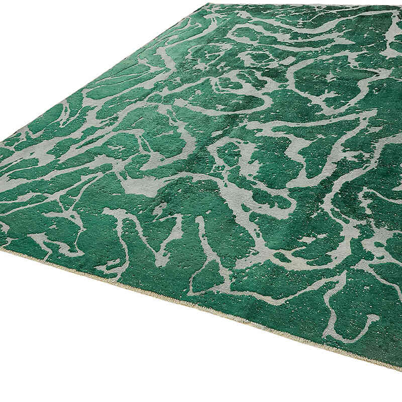 Alfombra Oriental Vintage Teñida a Mano Sobretintada - 280 cm x 364 cm - K0070531