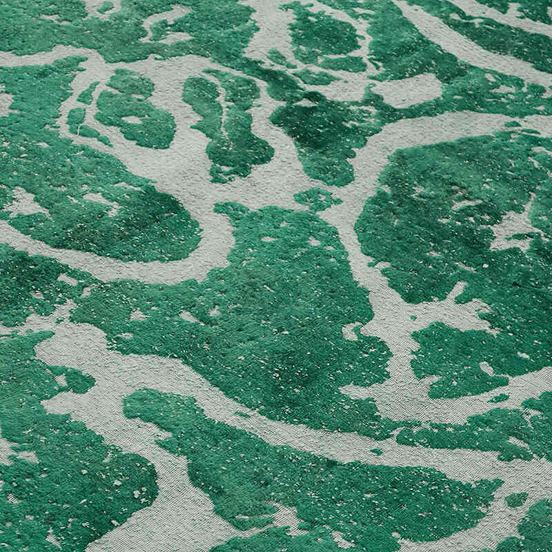 Alfombra Oriental Vintage Teñida a Mano Sobretintada - 280 cm x 364 cm - K0070531