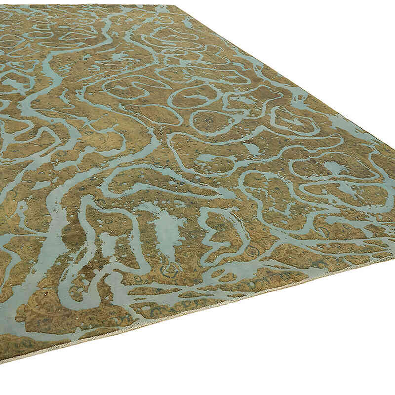 Alfombra Oriental Vintage Teñida a Mano Sobretintada - 289 cm x 415 cm - K0070535