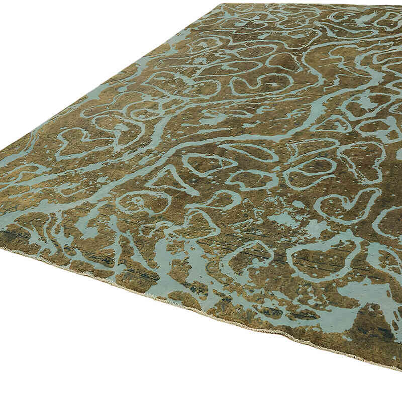 Alfombra Oriental Vintage Teñida a Mano Sobretintada - 289 cm x 415 cm - K0070535