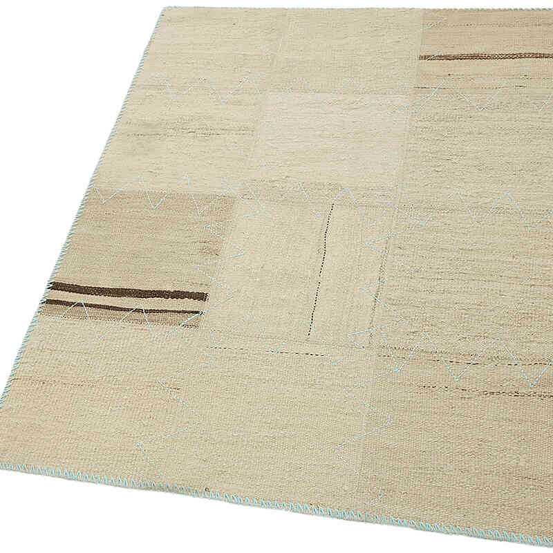 Kendir Patchwork Kilim - 93 cm x 128 cm - K0070540
