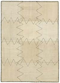 Patchwork Hemp Kilim Rug - 3' 1" x 4' 2" (37" x 50")