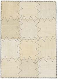 Patchwork Hemp Kilim Rug - 3' 1" x 4' 2" (37" x 50")