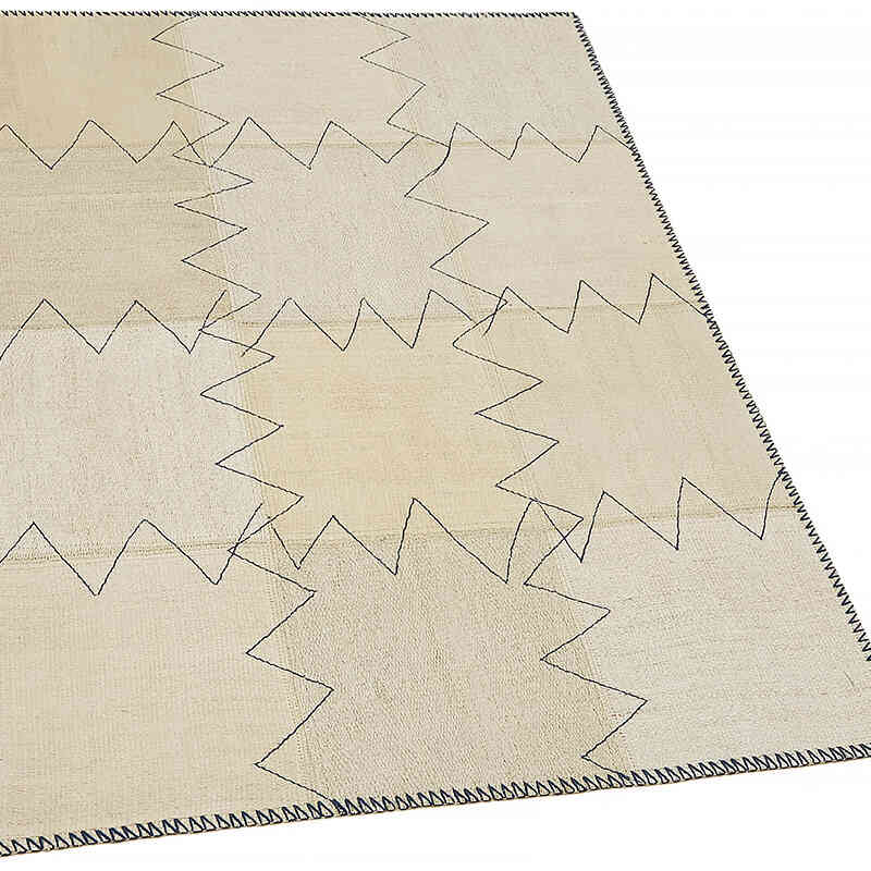 Kendir Patchwork Kilim - 93 cm x 127 cm - K0070542