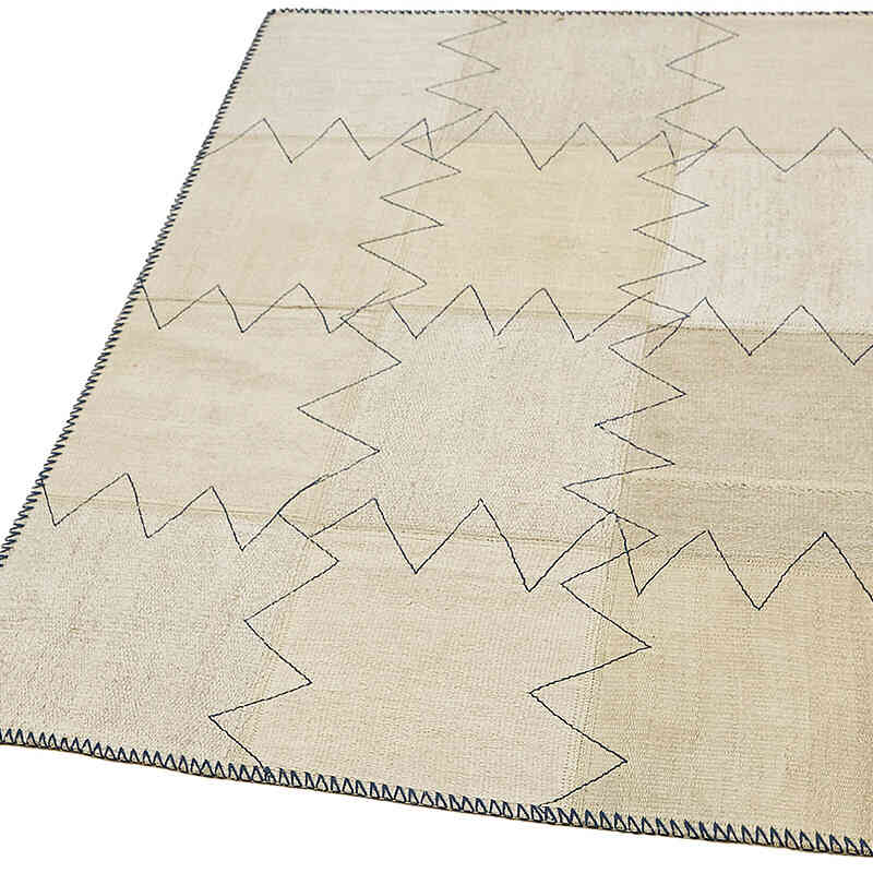 Kendir Patchwork Kilim - 93 cm x 127 cm - K0070542