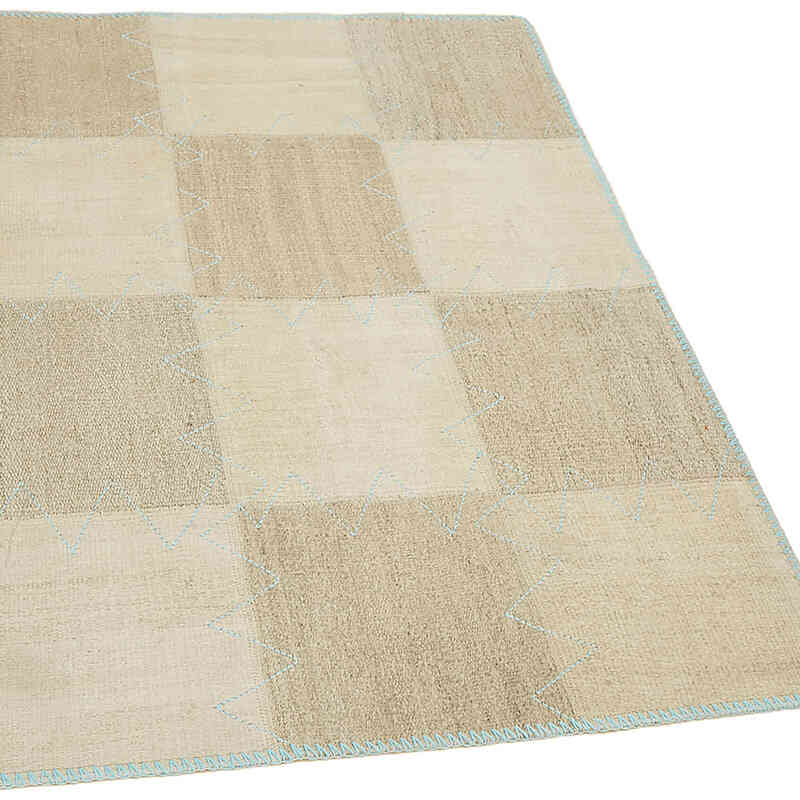 Patchwork Hemp Kilim Rug - 3' 1" x 4' 2" (37" x 50") - K0070543
