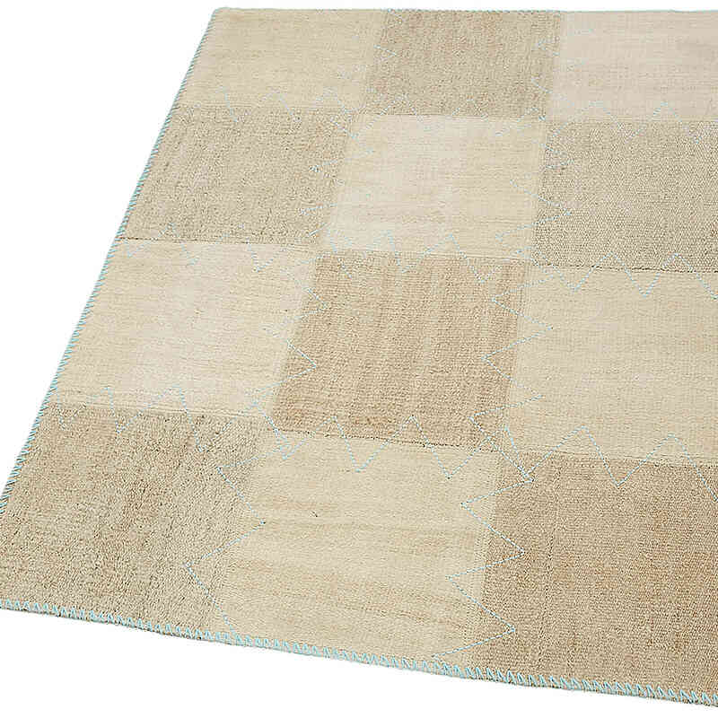 Patchwork Hemp Kilim Rug - 3' 1" x 4' 2" (37" x 50") - K0070543