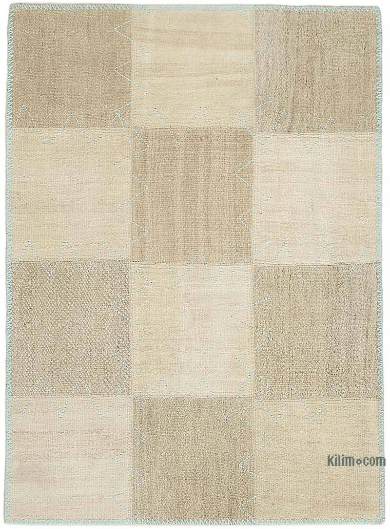 Patchwork Hemp Kilim Rug - 3' 1" x 4' 2" (37" x 50") - K0070543