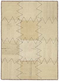 Patchwork Hemp Kilim Rug - 3' 1" x 4' 2" (37" x 50")