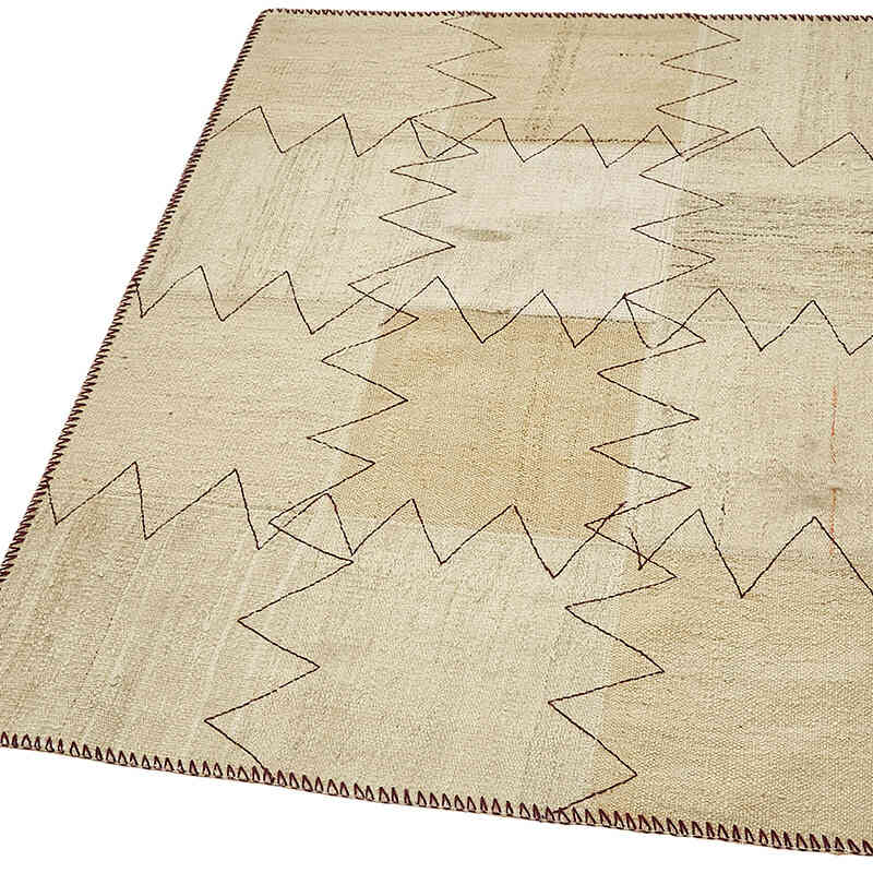 Kendir Patchwork Kilim - 93 cm x 127 cm - K0070545