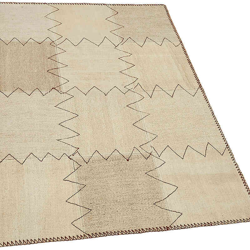 Kendir Patchwork Kilim - 93 cm x 129 cm - K0070546