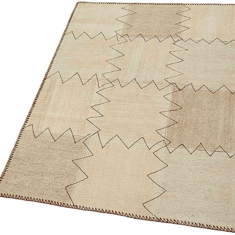 Kendir Patchwork Kilim - 93 cm x 129 cm - K0070546