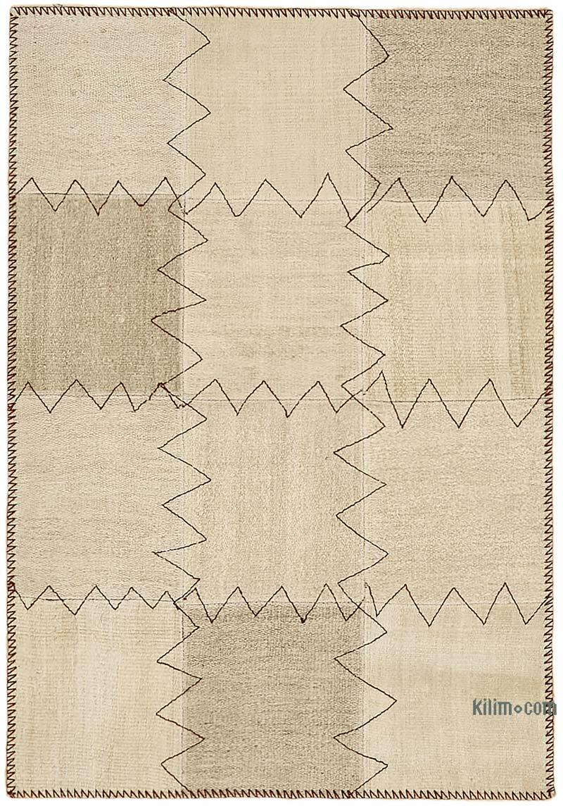 Kendir Patchwork Kilim - 93 cm x 129 cm - K0070546