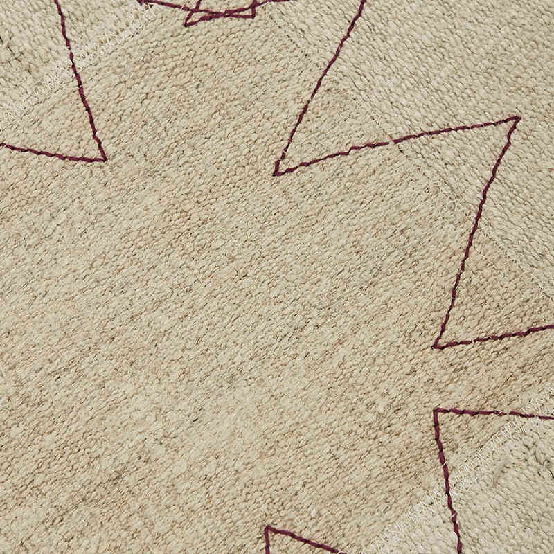 Alfombra Kilim de Cáñamo con Patchwork - 93 cm x 129 cm - K0070547