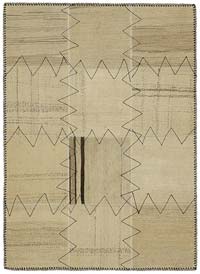 Patchwork Hemp Kilim Rug - 3' 1" x 4' 2" (37" x 50")