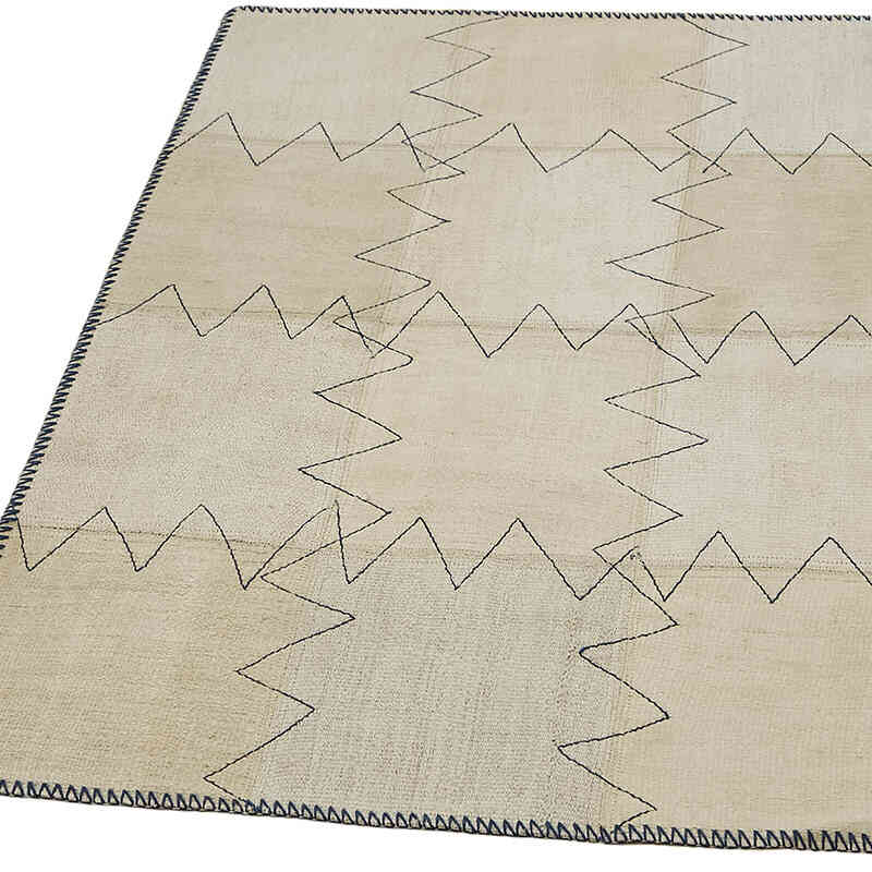 Kendir Patchwork Kilim - 93 cm x 128 cm - K0070549