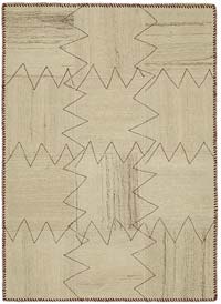 Patchwork Hemp Kilim Rug - 3' 1" x 4' 2" (37" x 50")