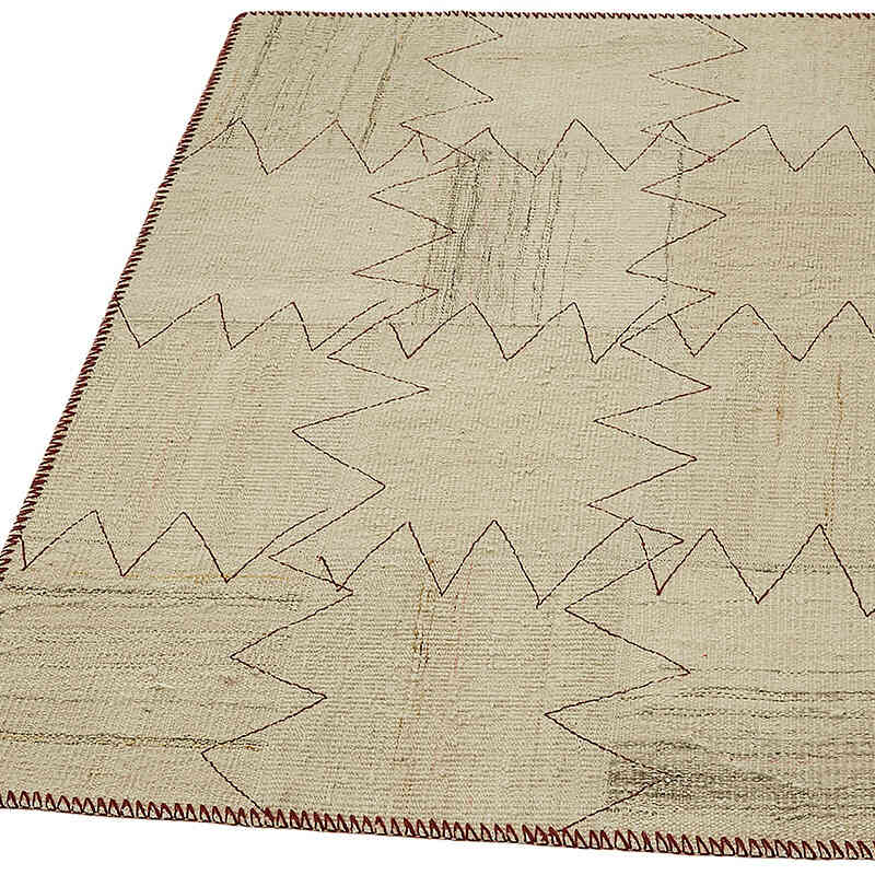 Kendir Patchwork Kilim - 93 cm x 128 cm - K0070550