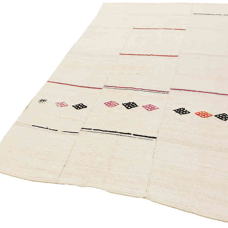 Vintage Anatolian Hemp Kilim Rug - 5' 6" x 9'  (66" x 108") - K0070561