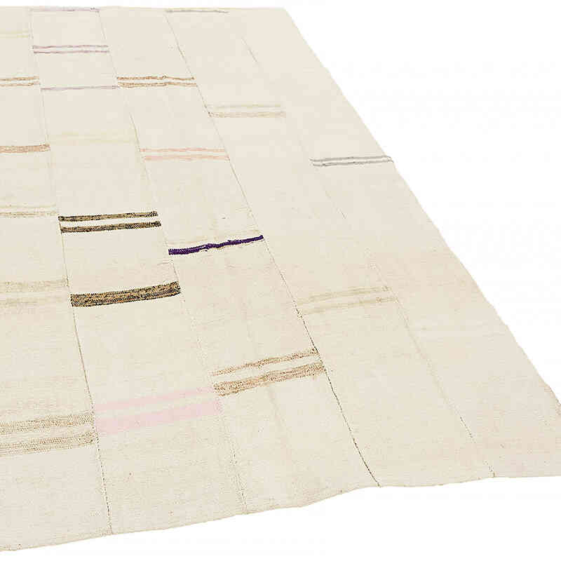 Vintage Anatolian Hemp Kilim Rug - 4' 11" x 7' 10" (59" x 94") - K0070563