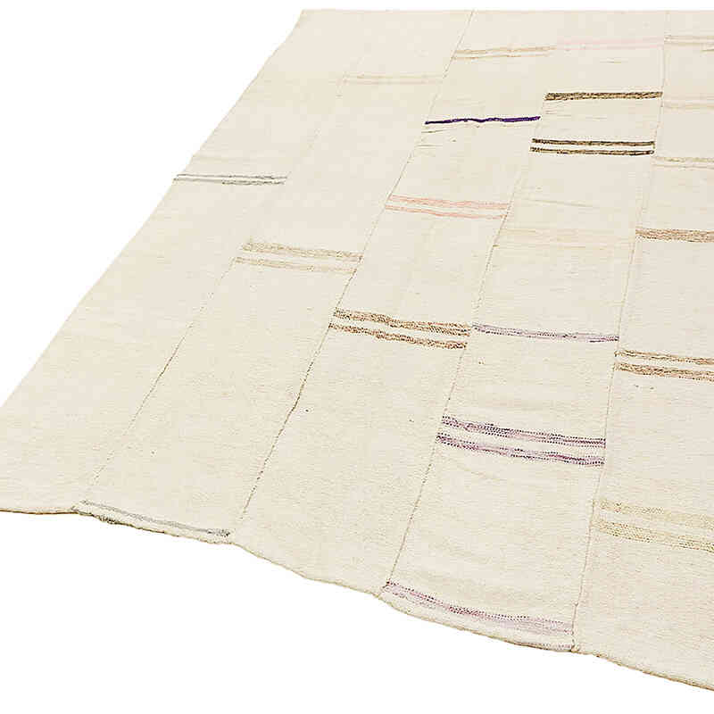 Vintage Anatolian Hemp Kilim Rug - 4' 11" x 7' 10" (59" x 94") - K0070563
