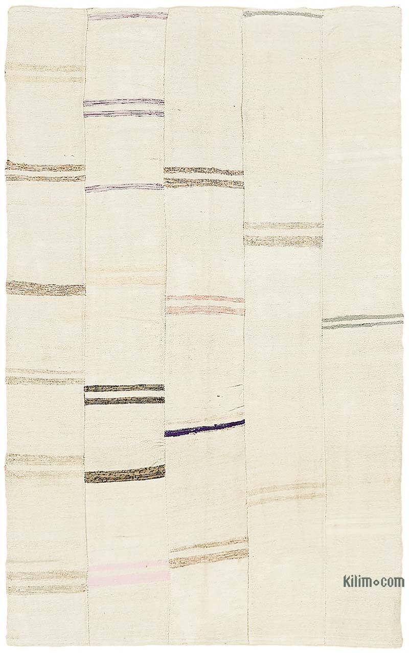 Vintage Anatolian Hemp Kilim Rug - 4' 11" x 7' 10" (59" x 94") - K0070563