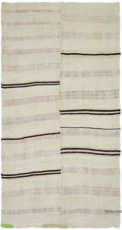Vintage Anatolian Hemp Kilim Rug - 5'  x 9' 6" (60" x 114")