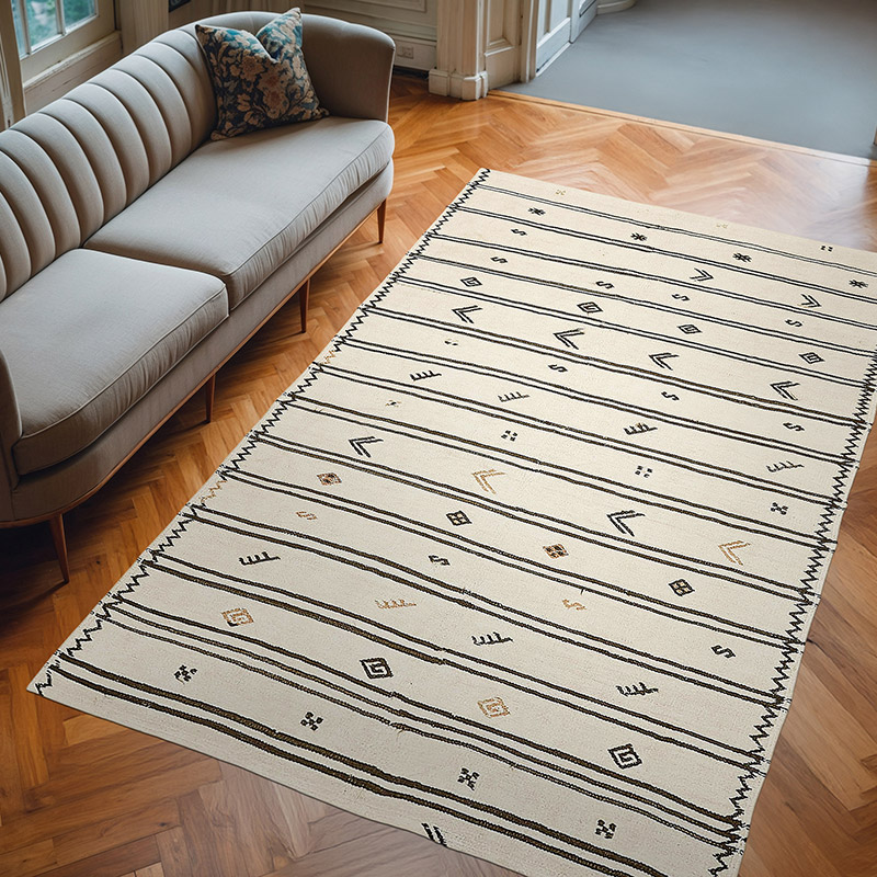 Vintage Anadolu Kendir Kilim - 175 cm x 270 cm - K0070569