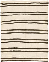 Vintage Anatolian Hemp Kilim Rug - 5' 5" x 6' 7" (65" x 79")