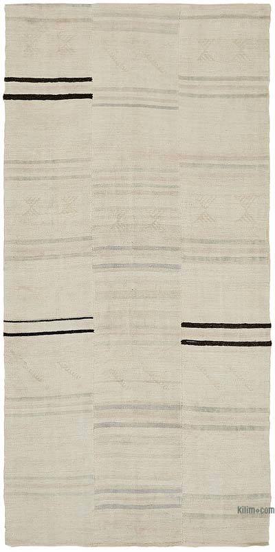 Vintage Anatolian Hemp Kilim Rug - 5' 1" x 10' 4" (61" x 124")