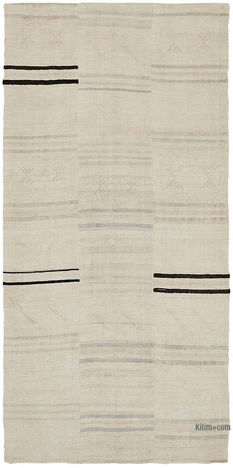 Vintage Anatolian Hemp Kilim Rug - 5' 1" x 10' 4" (61" x 124") - K0070571