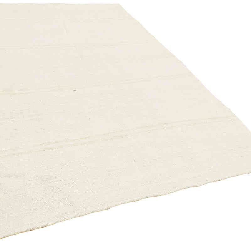Vintage Anatolian Hemp Kilim Rug - 6' 2" x 11' 9" (74" x 141") - K0070577