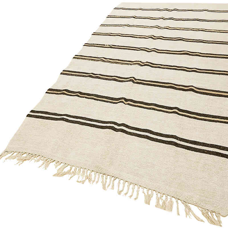 Vintage Anatolian Hemp Kilim Rug - 5' 3" x 10' 4" (63" x 124") - K0070579