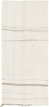 Alfombra Kilim Vintage de Cáñamo de Anatolia - 158 cm x 350 cm